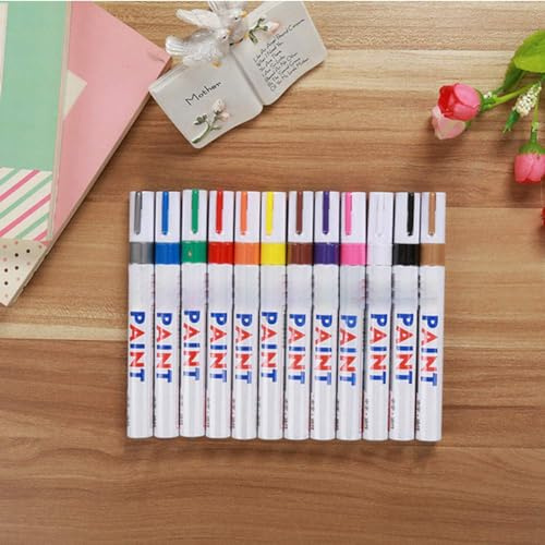 KIMISS Permanent Car Tyre Tire Tread Paint Pen Rubber Pen Paint Marker (AsShown #45)