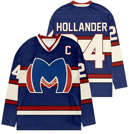 Générique Heated Rivalry Merch T-Shirt – Rozanov 81 Hollander 24 Imprimé Sport Maillot de Hockey, Manches Longues, Article pour Les Fans de Sport