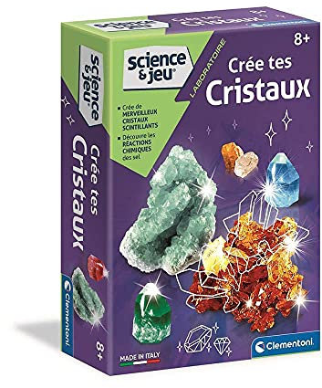 Clementoni- CREA Tus Cristales, 187 gr (52067)