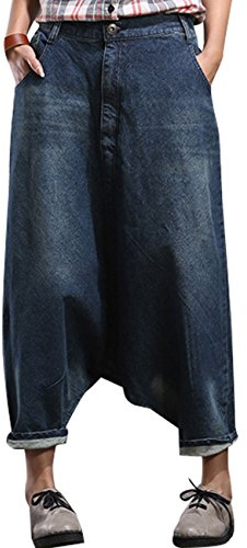 Youlee Donne Big Crotch Harem Pantaloni L