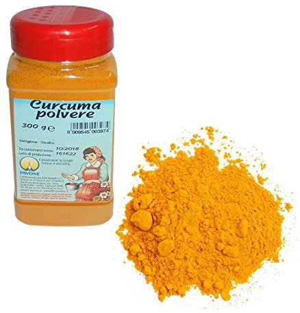GR 300 CURCUMA IN POLVERE IN DISPENSER PER CURRY RISOTTI E CARNI
