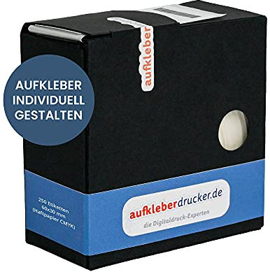 stempel-fabrik – Adressaufkleber mit Wunschtext personalisieren – 250 Stück Klebeetiketten á 60x30 mm für Briefe, Bücher & Co – selbstklebende Adressetiketten im Spenderkarton (Blanko)