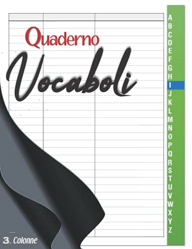 Quaderno Vocaboli 3.Columns: Foglio di lavoro vuoto del vocabolario, 120 pagine.