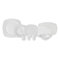 Karaca Deren Crème 60 pièces vaisselle pour 12 personnes service de table vaisselle pour 12 personnes, porcelaine, ronde, service combiné, blanc vaisselle en porcelaine
