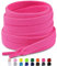Puzeam 2 pares Cordones Planos,16 colores, 8mm anchos cordones de zapatos de para zapatillas deportivo,cordón Reemplazo planos - Hot Pink 100