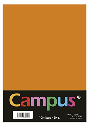 Plus Office A4-färgpapper 100 enheter, 80 g/m², 210 x 297 mm. A4-papper med mjuk känsla, perfekt för bindning, kontor, ritning och hantverk