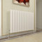 GY Bath Horizontal Radiator White Flat Panel Designer 600x884mm Single Modern Central Heating Rads