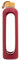 for you Nachhaltige Trinkflasche red berry - 750ml aus Glas + Silikonhülle - spülmaschinenfest - 0,75Liter Auslaufsichere Wasserflasche mit Bambusdeckel - 100% BPA frei - geeignet von -20°C – 150°C