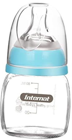 CRILSTYLEO 1stk Nuckelflasche Kleine Babyflasche Babyflaschen Für Neugeborene Babyflasche Mit Griff Mama Flaschen Neugeboren -stillflasche Saugflasche Für Neugeborene Glas Blue