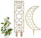 AEIOPRS 2 Pcs Soporte de Plantas de Interior en Madera Unidades para Plantas Trepadoras 30cm Ventana lunar/Colmena lunar