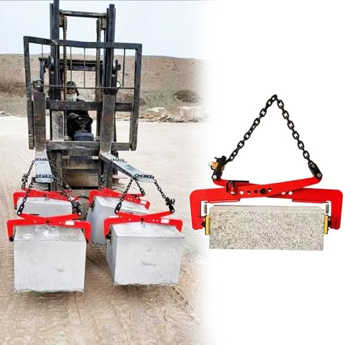 Herramienta de elevación de granito de cadena colgante XXL, abrazaderas de elevación verticales resistentes para mármol, vidrio, piedra, losas de aluminio, capacidad de 1125 kg, fácil manejo y