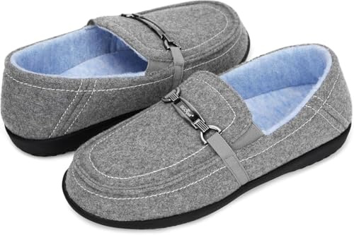 ERGOfoot Felt Orthopedic Slippers, Wool Orthotic House Shoes | Removable Arch Support Insole, Closed Back, Warm, Breathable, For Women, For Plantar Fasciitis/Flat Feet, For Indoor/Outdoor