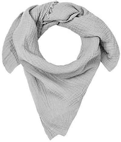 Blausberg Baby - Sciarpa di mussola per bambini al nodo (Grigio) - tutti i materiali certificati OEKO-TEX® Standard 100 - fatti a mano ad Amburgo