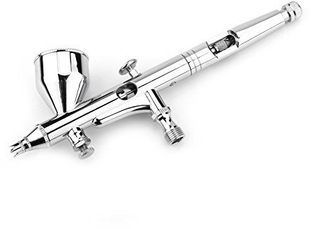 Bewinner 0.2mm Feed Dual-action Airbrush Kit för tårtdekoration/smink/nagelkonst, mångsidig Airbrush Set för DIY-målning, hantverk, tårtdekoration, tatuering, väggmålning