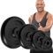 Miweba Sports Hantelscheiben Set HSG | 𝐏𝐫𝐨𝐟𝐢 Hanteln - Hantelscheibe - Hantel Scheiben - Gusseisen Gewichte - Ø 30/31 mm - Hantelset - Gewichtsscheiben - Hantelgewicht - Plates (2x 10.0 Kg)