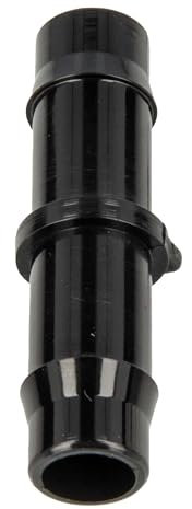 tecuro Schlauchverbinder Ø 11 mm x Ø 11 mm gerade - für Garten- Wasserschläuche, 10 bar, KS-schwarz