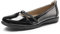 DREAM PAIRS Ladies Classic Ballerinas Damen Bequeme Flache Schuhe mit Kreuzriemenbesatz Aktualisierte Fassung SCHWARZ-PAT 38 (EUR) SDFA2361W-NEW-E