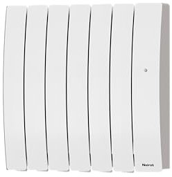 Noirot - Radiateur Électrique Actiflo - Inertie Fluide - Régulation Intelligente - Connectable - Fonction d'Auto-Apprentissage - Chaleur Douce - Fabriqué en France, NF - Blanc, 1000 Watt