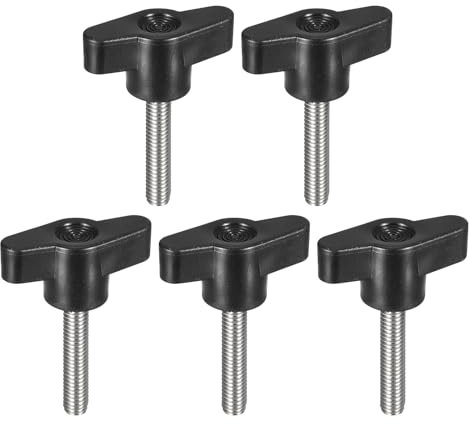 QUARKZMAN 5Pz Manopola a Vite di Serraggio, M6 x 30mm in Acciaio Inossidabile 304 a Forma di T per Sostituire Rapidamente Manopola di Serraggio a Mano Viti con Impugnatura a T