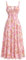 Odizli Robe d'été sexy sans manches pour femme - Bretelles spaghetti - Style bohème - Fleurs - Robe longue avec fente, Rouge/rose, S