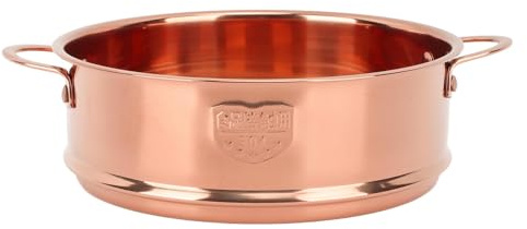 Stainless Steel Steamer Pot,Steamer Basket with Handle,Steam Grid Double Ear Draining Design Steam Basket for Kitchen Buns Vegetable,Cooking Rack Food Steamer Basket Insert for Kitchen Dim(Rose Gold)