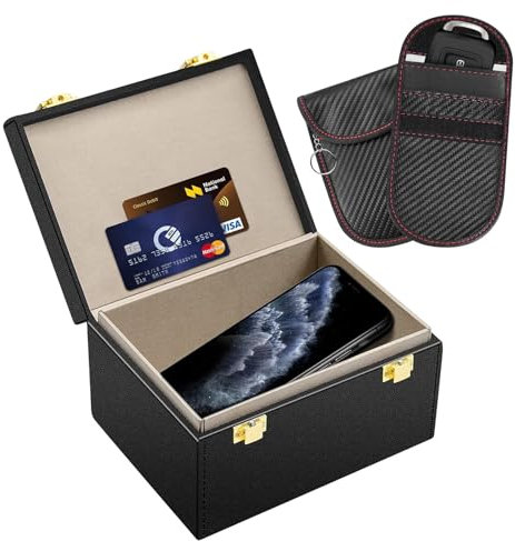 Faderr Keyless Go - Boîte de protection pour clés de voiture - Bloqueur de signal pour carte de crédit et voiture - RFID sans clé