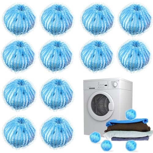 12 Stücke Tierhaarentferner Waschmaschine, Wiederverwendbar Fusselbälle Waschmaschine, Fusselball Für Waschmaschine, Katzenhaarentferner Waschmaschine, Für Die Wäschepflege-Waschmaschinenzubehörr