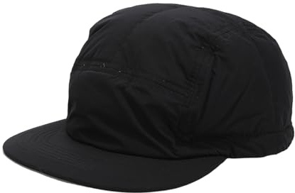 Chenxi Studio Casquette de baseball classique à bord plat avec rembourrage en duvet chaud pour activités de plein air, usage quotidien, coupe-vent, casquette de baseball rembourrée à bord plat, Noir