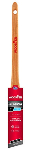Wooster Brush 4181-1 Ultra/Pro Firm Willow Thin Angle Sash Paintbrush, 1-Inch, Purple, 1 Inch