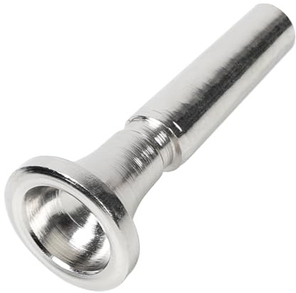 uxcell 7C Trumpet Mouthpiece Silver Plated Cornet Horn Replacement for Musical Instrument Accessories for Adults Beginners, 1 Pcs