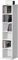 [en.casa] Bücherregal Tynset 90 x 20 x 20 cm CD Regal Standregal Regal Aufbewahrung 6 Fächer Weiß