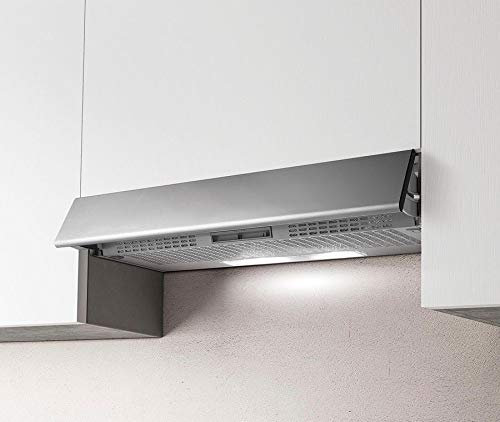 Cappa da Cucina Filtrante, Installazione Sottopensile, da 90 cm ESTRAIBILE GR-FR.IX/F/90