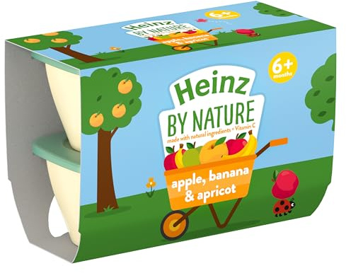 Heinz Baby Food Apple and Banana Fruit Pots 4x100g