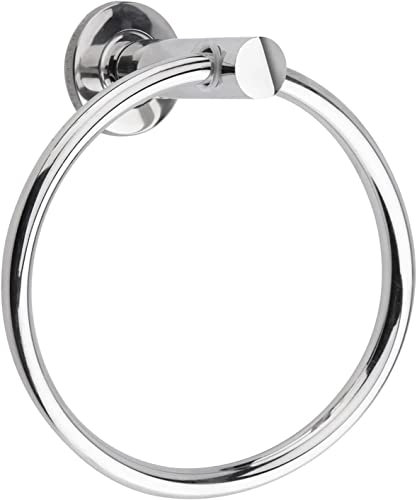 ALAMANIA 304 Stainless Steel Towel Holder Ring16cm(6.3inch)With Fixing kit For Bathroom & Kitchen,Hand Towel Hanging Towel Hanger Wall Mount (Classic)Contemporary Bathroom Accessories Round Towel Rail