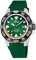 Lotus Herren Armbanduhr in der Farbe Grün mit Armband aus Silikon, Wasserdichtigkeit: 20bar, Gehäusedurchmesser: 45 mm, 18927/3