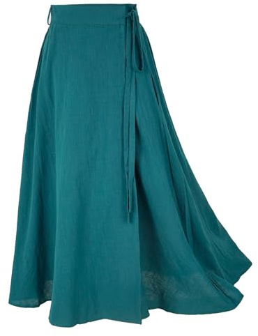 Rainday Women's Women's Linen Wrap Skirt Classic (Pack of 1)