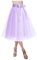 tüllrock tütü lila Flieder Damen lang tüllrock, Tüllrock Damen Elastische Langer Rock Mehrschichtiges Lagig Tüll Tüllrock Teen Dance Dress Up Party Unregelmäßiger für Faschingskostüme Karneval Kostüm