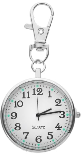 Baluue Nurse Fob Watch 3.15 Keychain Luminous Dial & Quartz Precision for Shift Work, Pocket Watch for Women, Doctors, Midwives