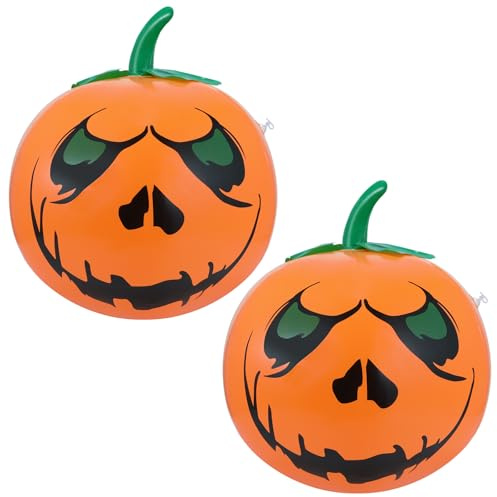 Zucca Halloween Gonfiabile,Palline di Zucca Gonfiabili,Decorazioni Halloween Gonfiabili per Giardino,Decorazione per Feste (arancia B2)