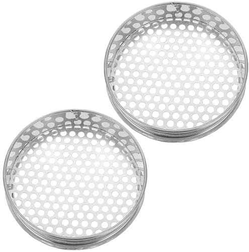 VALICLUD Cedazo de Suelo Manual 20 CM Acero Inoxidable 10 MM Malla 2 Piezas Herramienta de Jardinería para Tamizar Tierra Arena y Piedras Adecuado para Jardín y Plantación