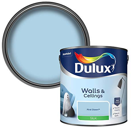 Dulux Silk Emulsion Paint For Walls And Ceilings - First Dawn 2.5 Litres