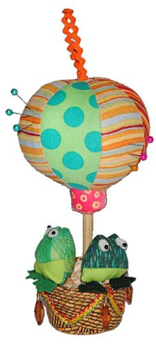alles-meine.de GmbH Nadelkissen/Notizzettel Plüschtier Frosch Ballon - Nähen Handarbeit für Stecknadeln Nähzubehör Nadel Tier