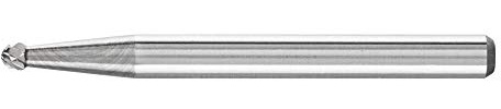 Pferd Fresa Metal Duro Esférica Kud (2 x 1,5 x 33 millimeters), Mango 3 millimeters, dentado: 3 Plus, para Aplicaciones Universales