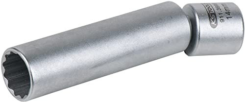 KS Tools 911.3999 3/8 Spezial-Zündkerzen-Stecknuss mit Gelenk, 14mm BMW