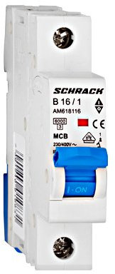 Leitungsschutzschalter, LS-Automat B16/1-polig VDE