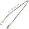 HENSITA Pinze per Barbecue con Ruote 50 cm Argento Acciaio Inossidabile