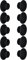 cyclingcolors 10x Abdeckkappen Kunststoff Blindbohrung Stopfen Blindstopfen Abdeckung Möbel (Ø6mm/Schwarz RAL 9011)