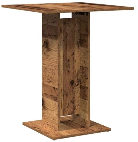 vidaXL Mesa de bistró de Madera de ingeniería Envejecida 60x60x75 cm, Comedor, Cóctel, Centro, Café