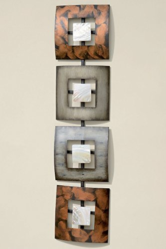 Boltze Wanddeko 18 x 78 cm Elliot, Metall, Unikat bunt