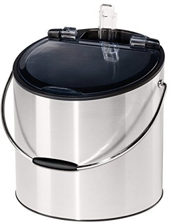 OGGI Wine & Ice Bucket- Ice Bucket with Lid & Ice Scoop, Wine Chiller Bucket, Tabletop Wine Chiller Holds 2 Bottles, Bar Set is Great Addition to Bar Cart or Home Bar Accessories, 4-Quart